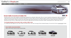 Desktop Screenshot of cadillacpartspeople.com